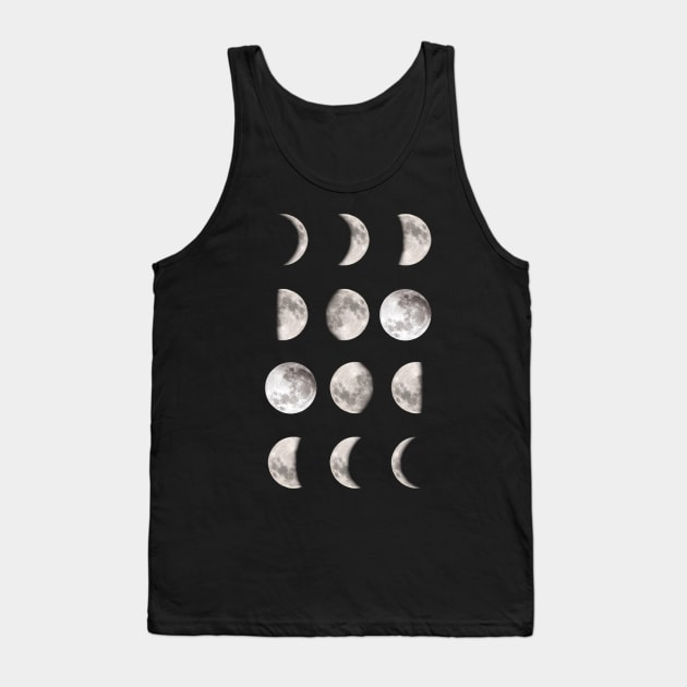 12 Phases Of The Moon Tank Top by NINE69